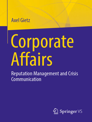 cover image of Corporate Affairs